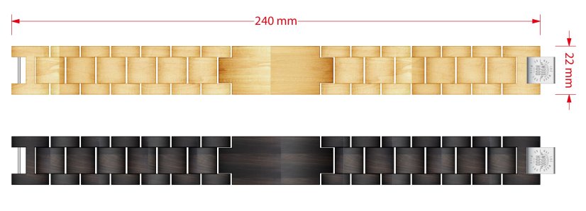 WoodHood - Dark Bracelet