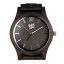 Drevené hodinky WoodHood - Dark Chocolate. Elegantný model so striebornými doplnkami.